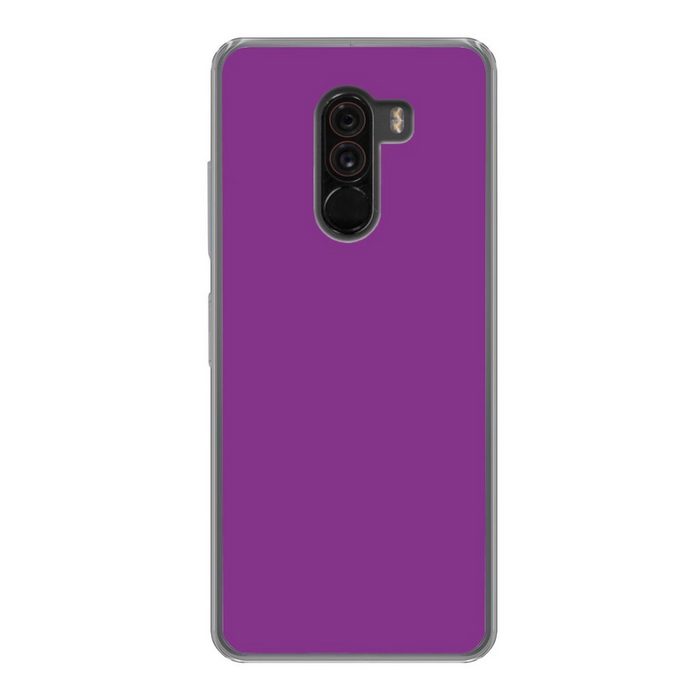 MuchoWow Handyhülle Lila - Farben - Design - Muster Phone Case Handyhülle Xiaomi Pocophone F1 Silikon Schutzhülle