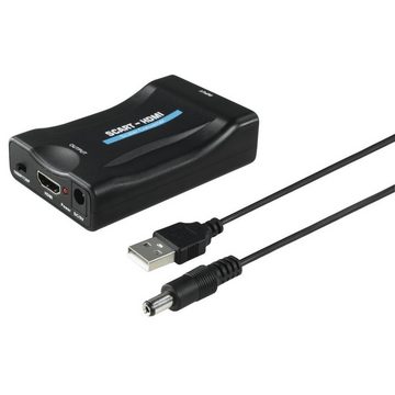 Hama AV-Konverter Scart auf HDMI (00121775) Medienkonverter HDMI, Scart zu Scart, HDMI, Analog-Digital-Converter