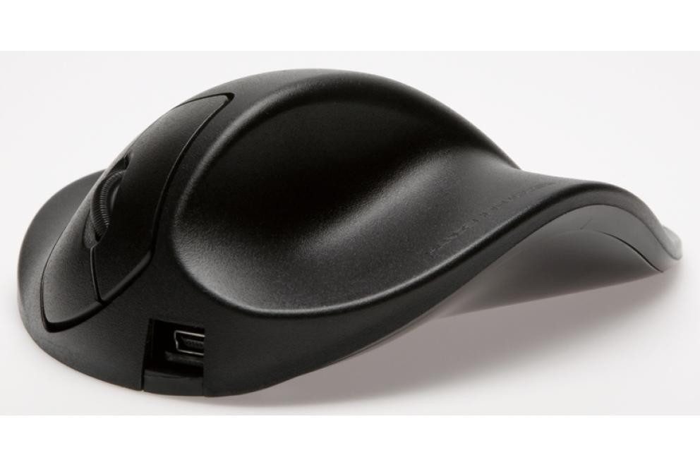HANDSHOEMOUSE ergonomische Maus (Hippus HandshoeMouse mittel kabellos schwarz)