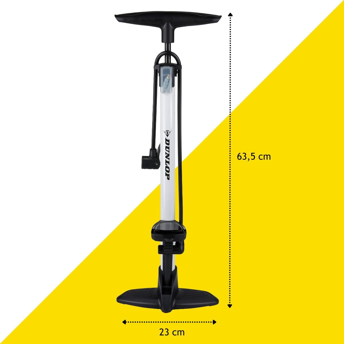 Dunlop Fahrradpumpe Dunlop Digitale Fahrradpumpe mit Digitalem Manometer
