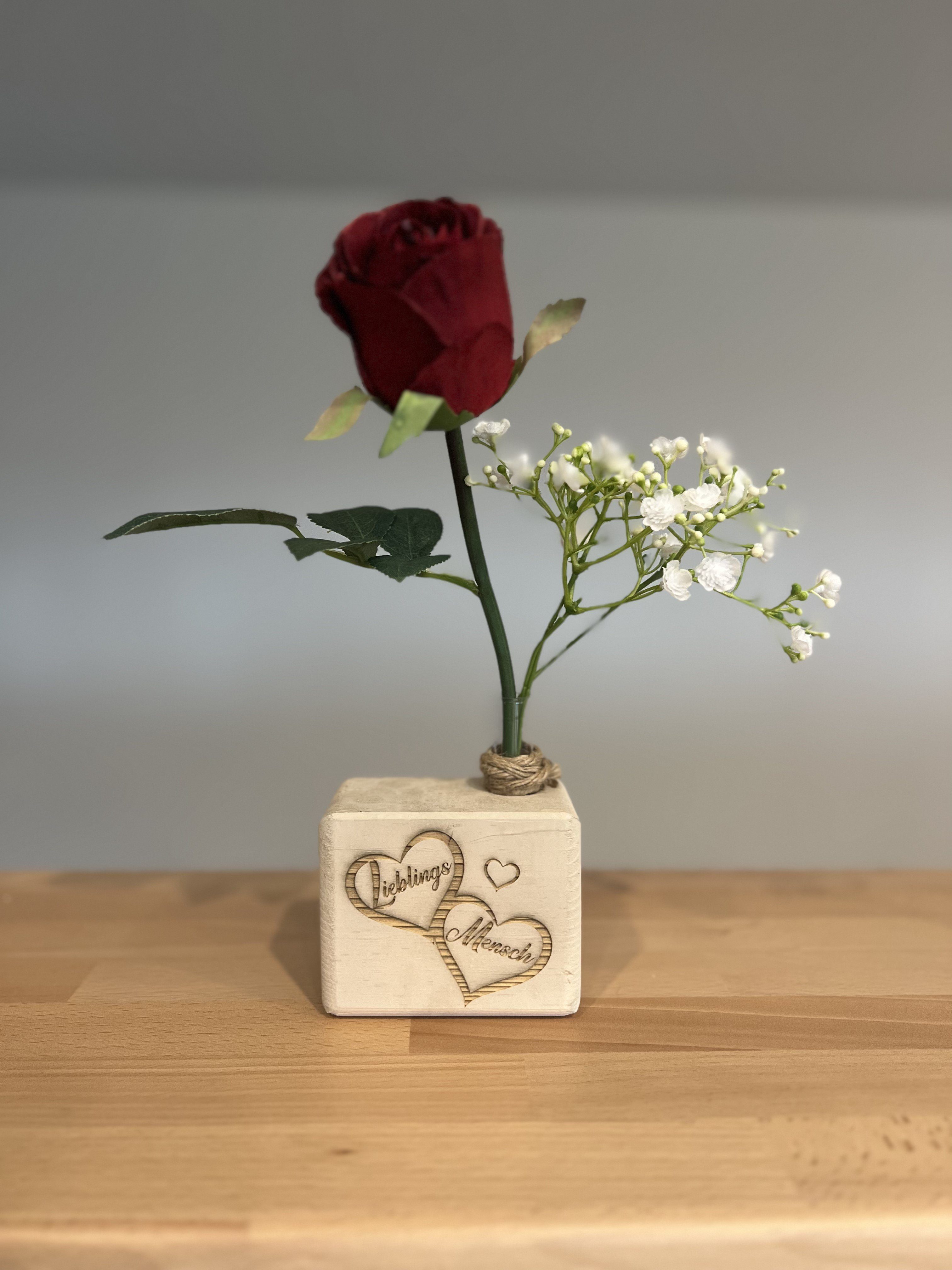 / Natur Holzpferd Flowerboard Blumenblock, Dein Kunstblume