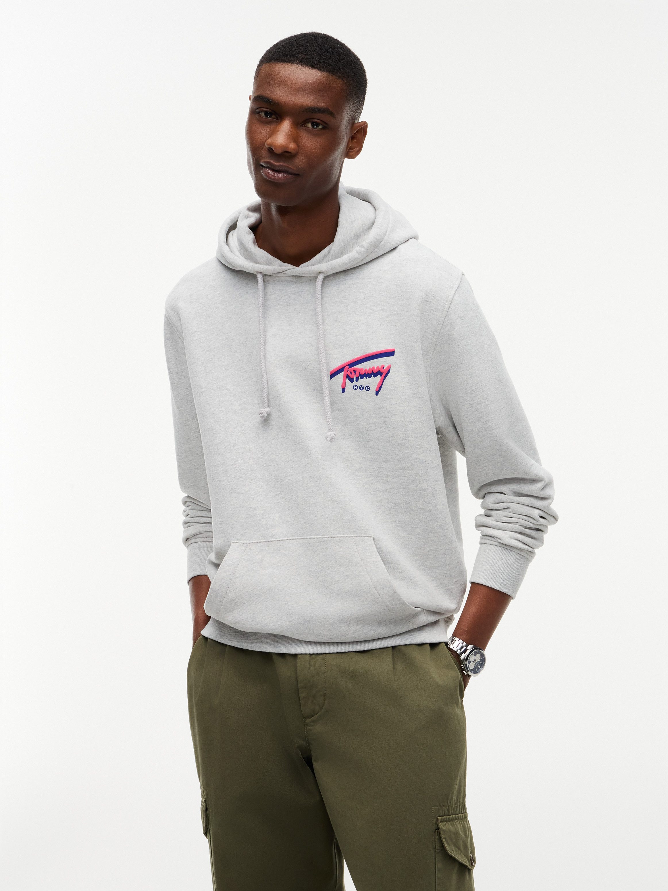 Tommy Jeans Kapuzensweatshirt REGULAR NYC SIGNATURE HOODIE Regular fit mit Kapuze