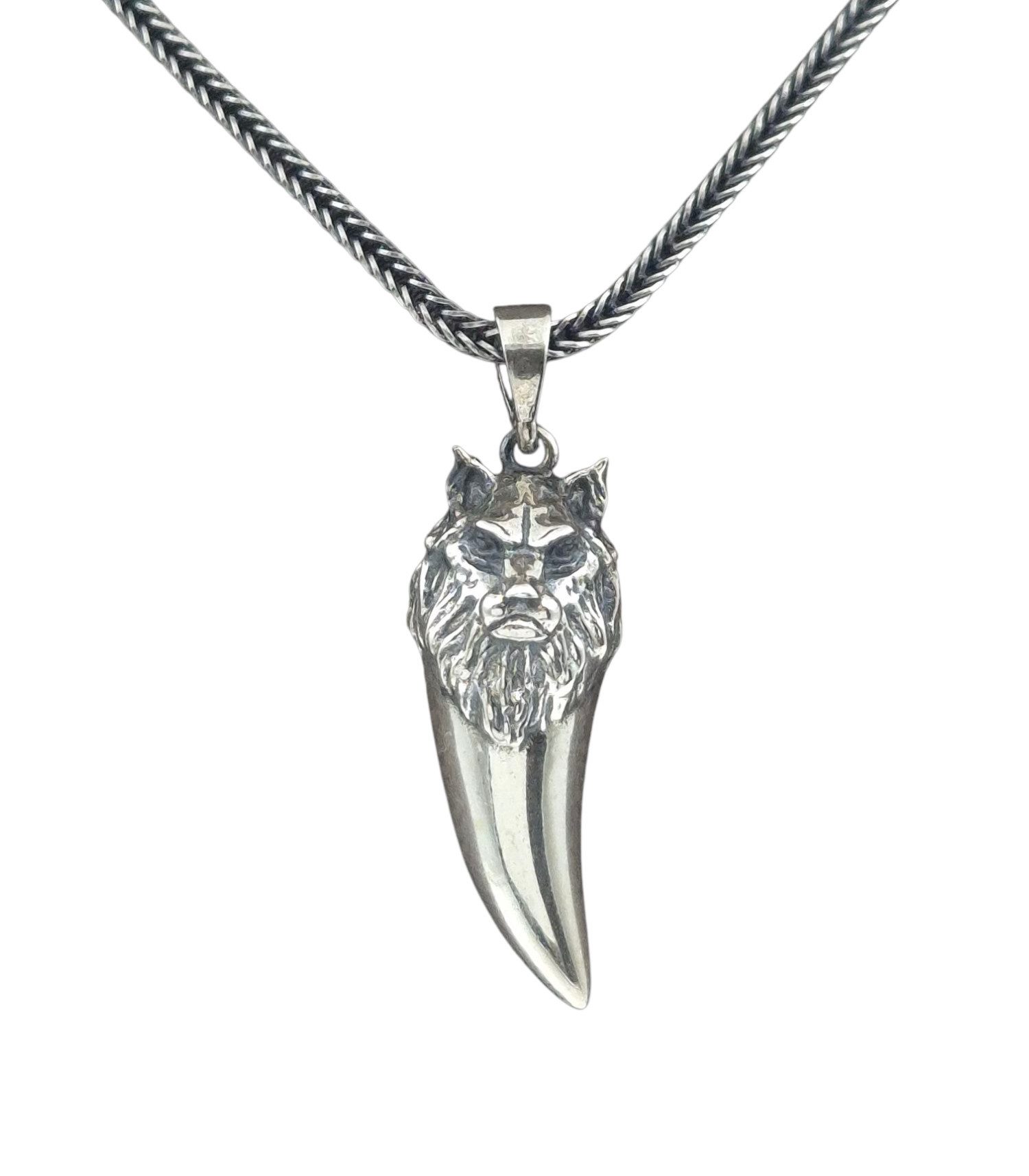 NAHLE Kette mit Anhänger Silber Wolf günstig online kaufen