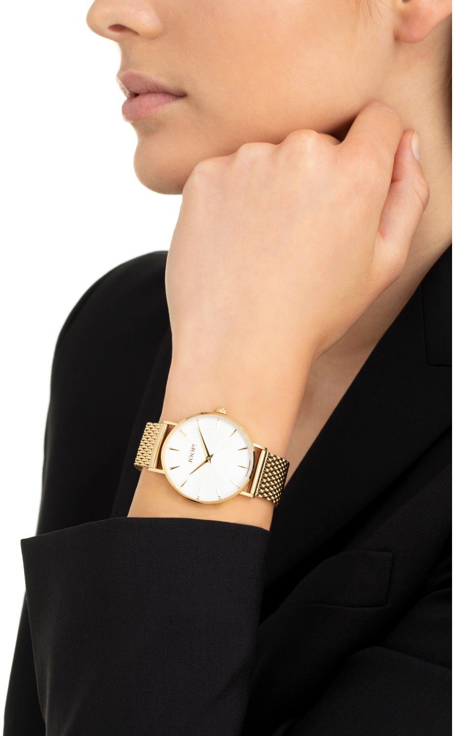 JOOP! Quarzuhr 2027243, Armbanduhr, Damenuhr, analog, Edelstahlarmband