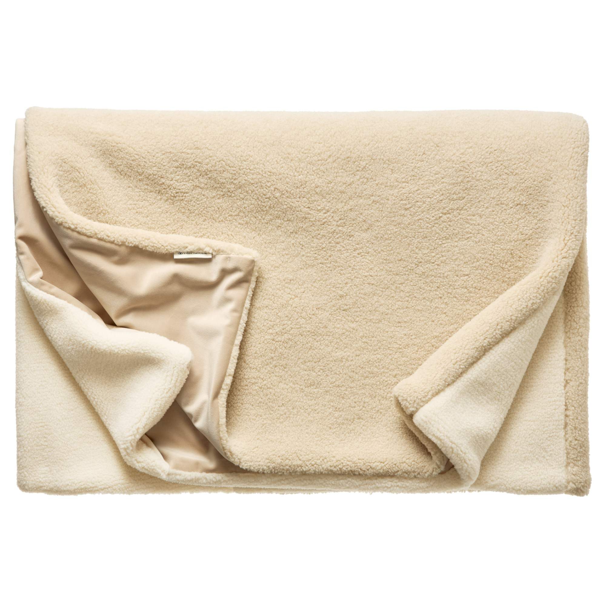 TOM TAILOR Tagesdecke TEDDY Wohndecke, 130 x 170 cm in Beige