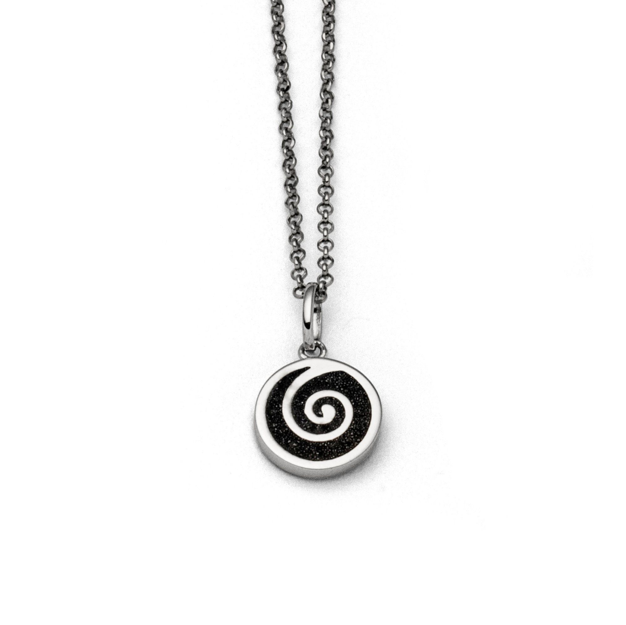 DUR Kette mit Anhänger DUR Schmuck: Kette "Lavasandspirale 2.0" mit Lavasand K2583 / K2954