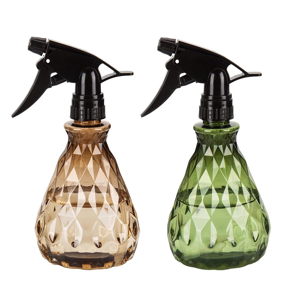 TUWENA Sprühflasche 2 Stk Sprühflaschen 500ml, Zerstäuber Leere Sprühflasche mit Sprühkopf, (2-tlg), Wasserspritze Blumensprüher für Pflanzen, Blumen, Garten, Friseur