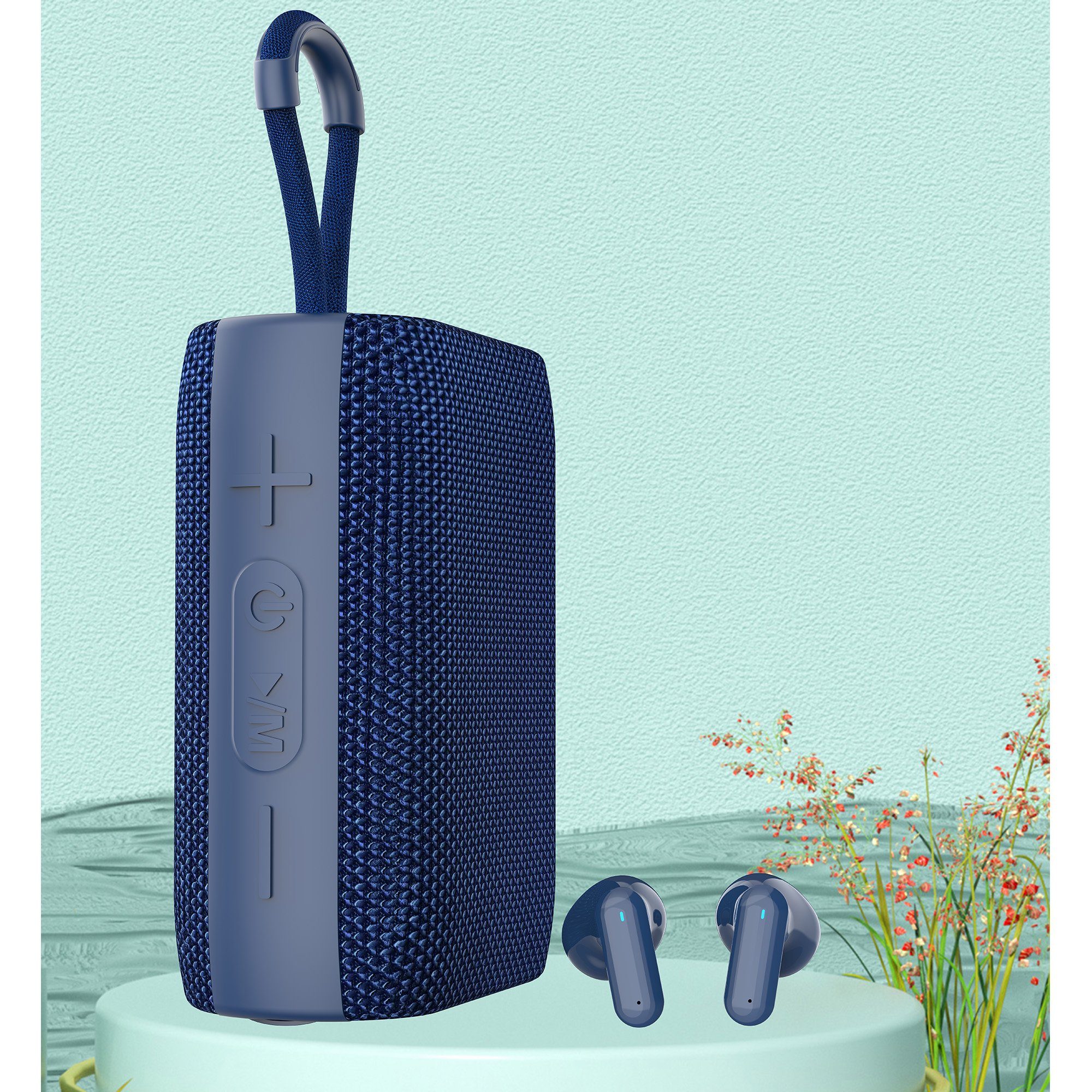 IBETTER Bluetooth Lautsprecher,Portable Lautsprecher Lautsprecher,FM-Tuner,TF Lautsprecher Card, (Kabelloses Lieferumfang enthalten) Bluetooth-Headset AUX im