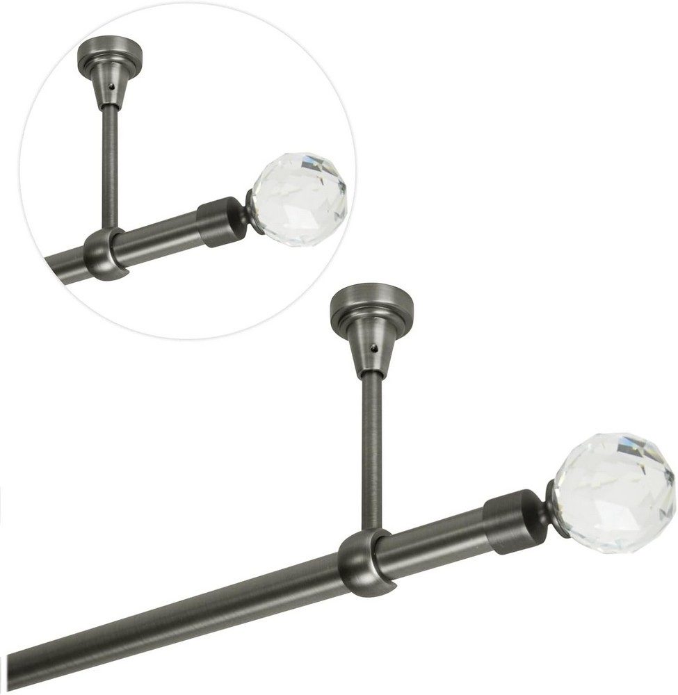 MDEKOR Gardinenstange, 1-läufig, kürzbar, Wand/Decke, Gardinenstange günstig online kaufen