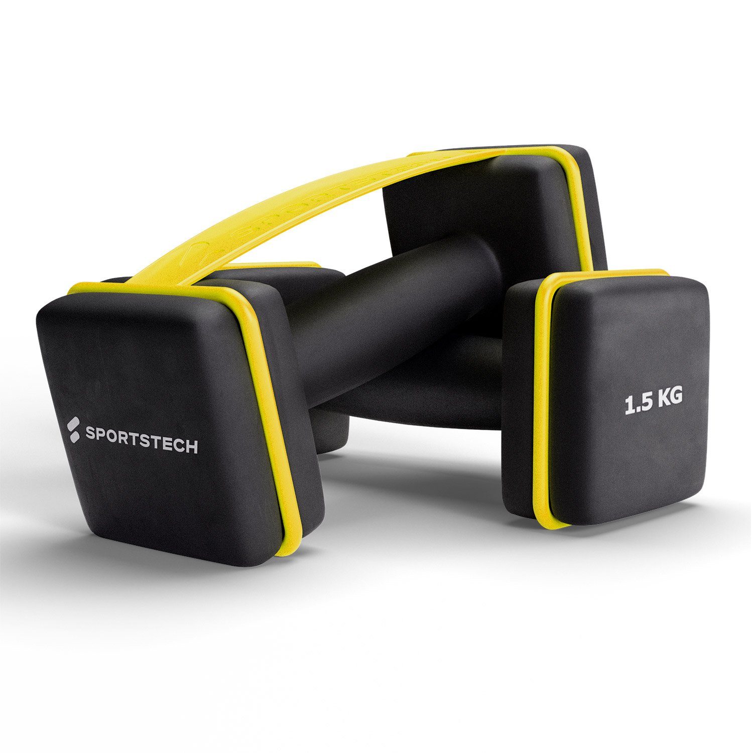 Sportstech Dumbbell AH100, Multifunktion Laschen, Anti-Roll