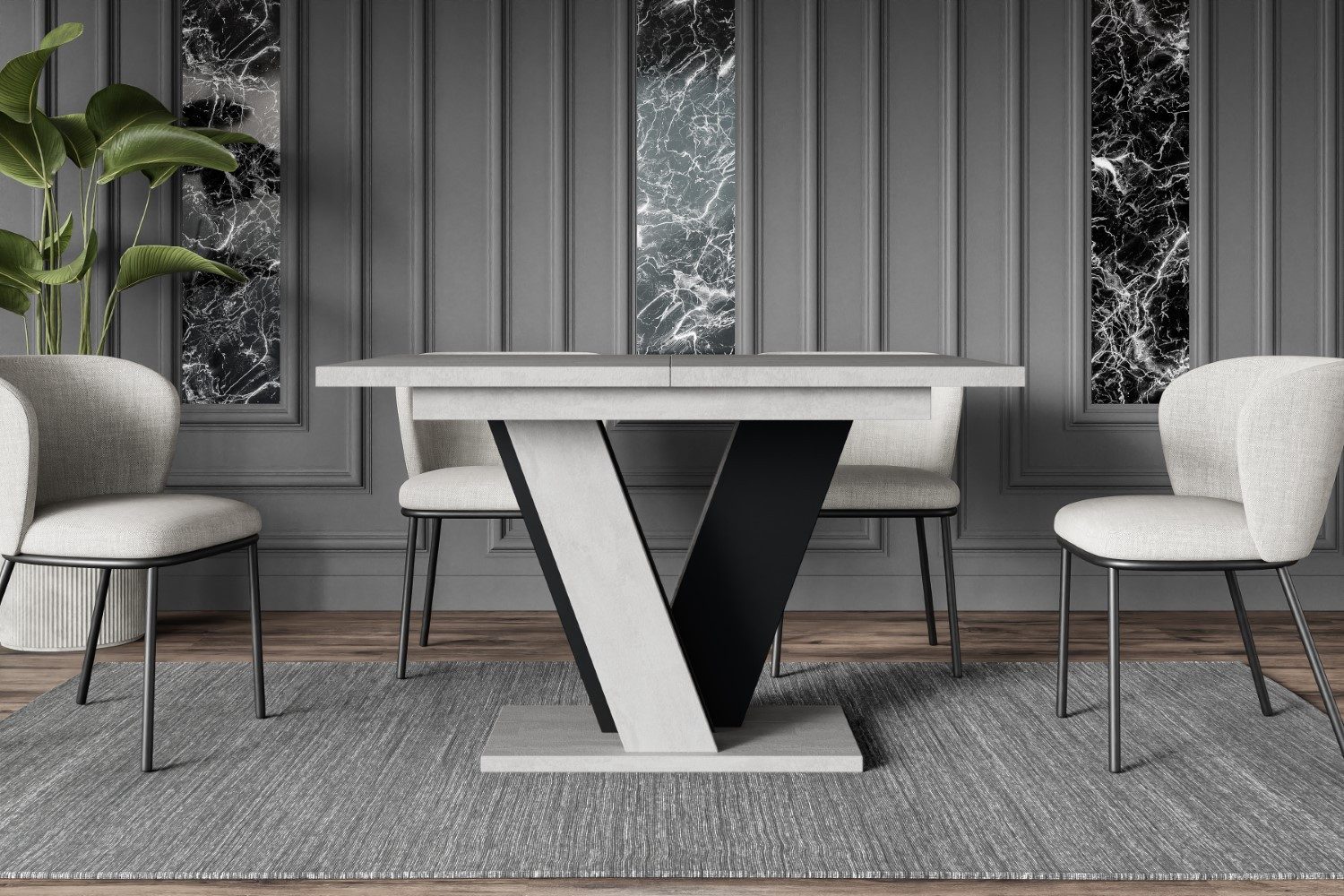 ALTDECOR Esstisch INEY (Esstisch ausziehbar, Esszimmertische, Tisch Wohnzim günstig online kaufen