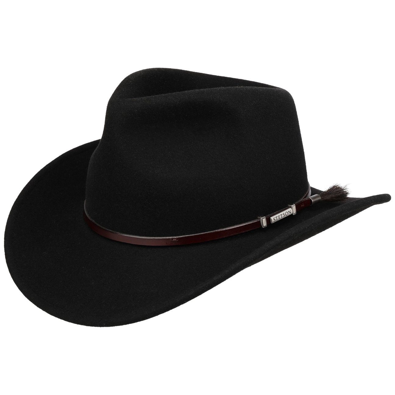 Stetson Cowboyhut (1-St) Wollfilzhut mit Lederband