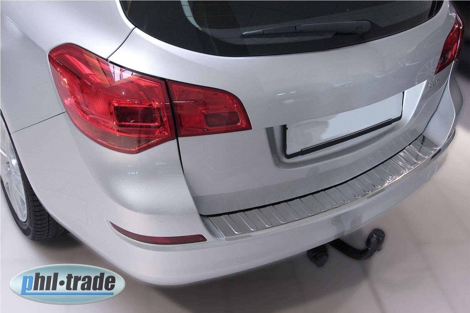 RECAMBO Ladekantenschutz für OPEL ASTRA J SPORTS TOURER, 2010-08/2012 Stoßstangenschutz, V2A rostfrei, Exklusive Optik, praktischer Schutz & perfekte Passform