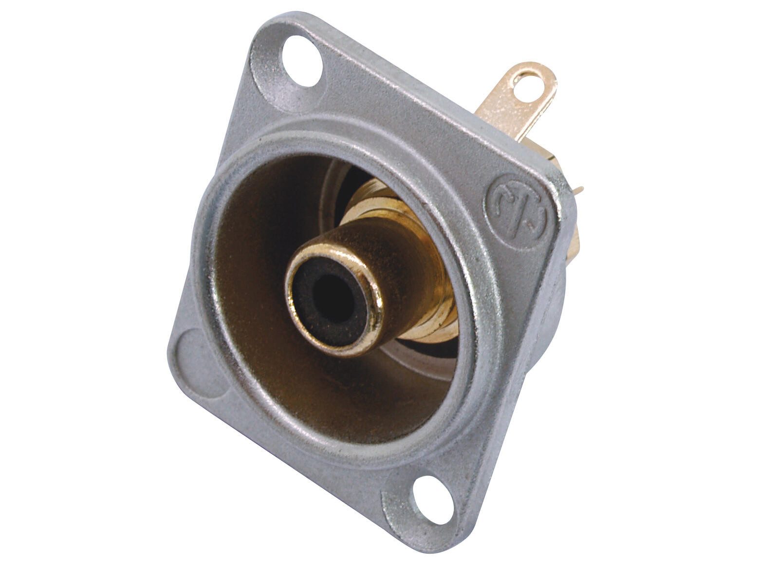 Neutrik Cinch-Stecker NEUTRIK Cinch Einbaubuchse sw NF2D0