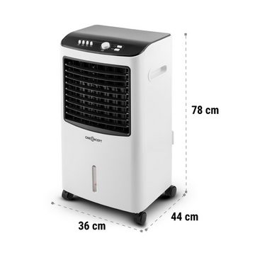 ONECONCEPT Ventilatorkombigerät MCH-2 V2 3-in-1 Luftkühler, mit Wasserkühlung & Eis mobil Klimagerät ohne Abluftschlauch