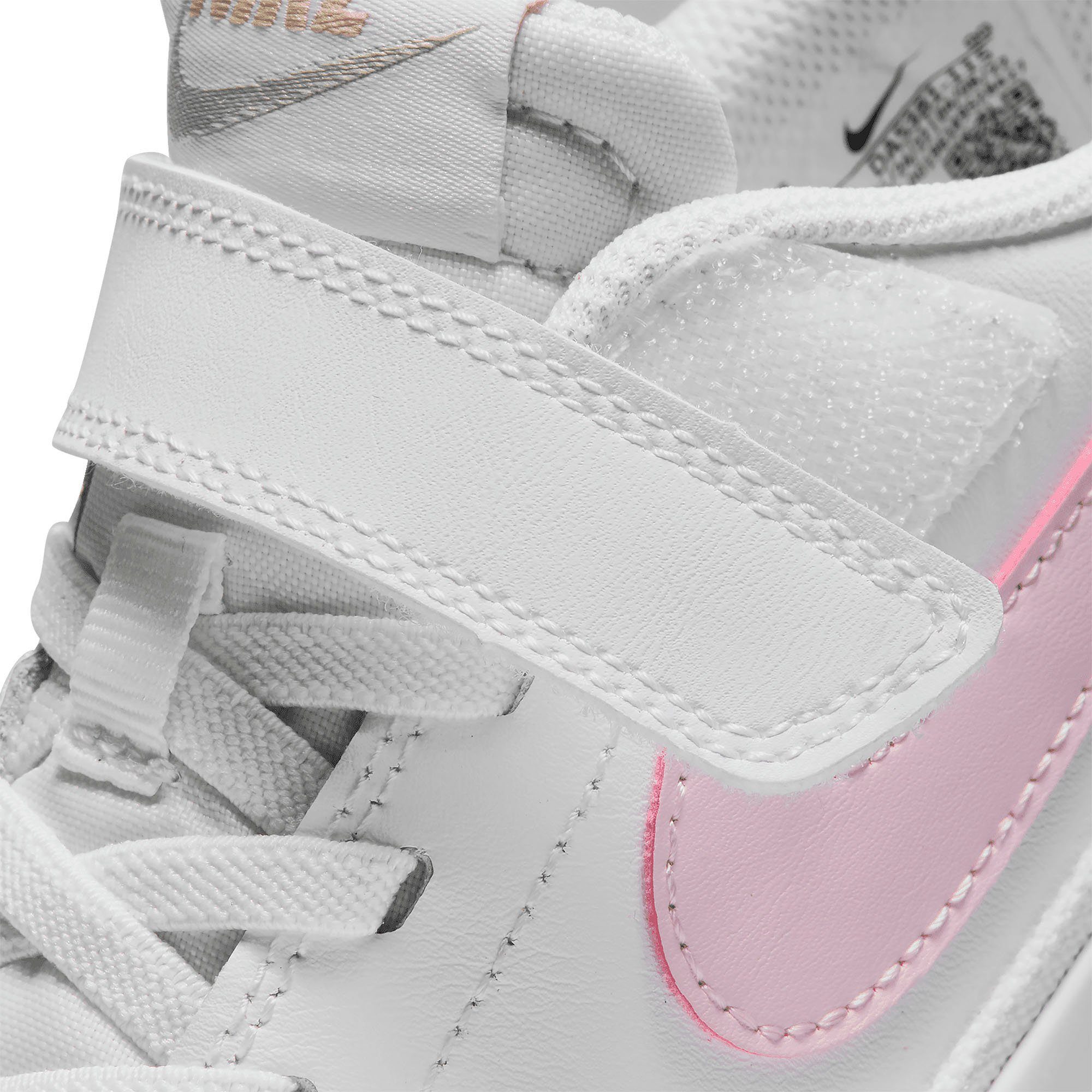 Nike Sportswear COURT weiß-rosa LEGACY Sneaker (PS)