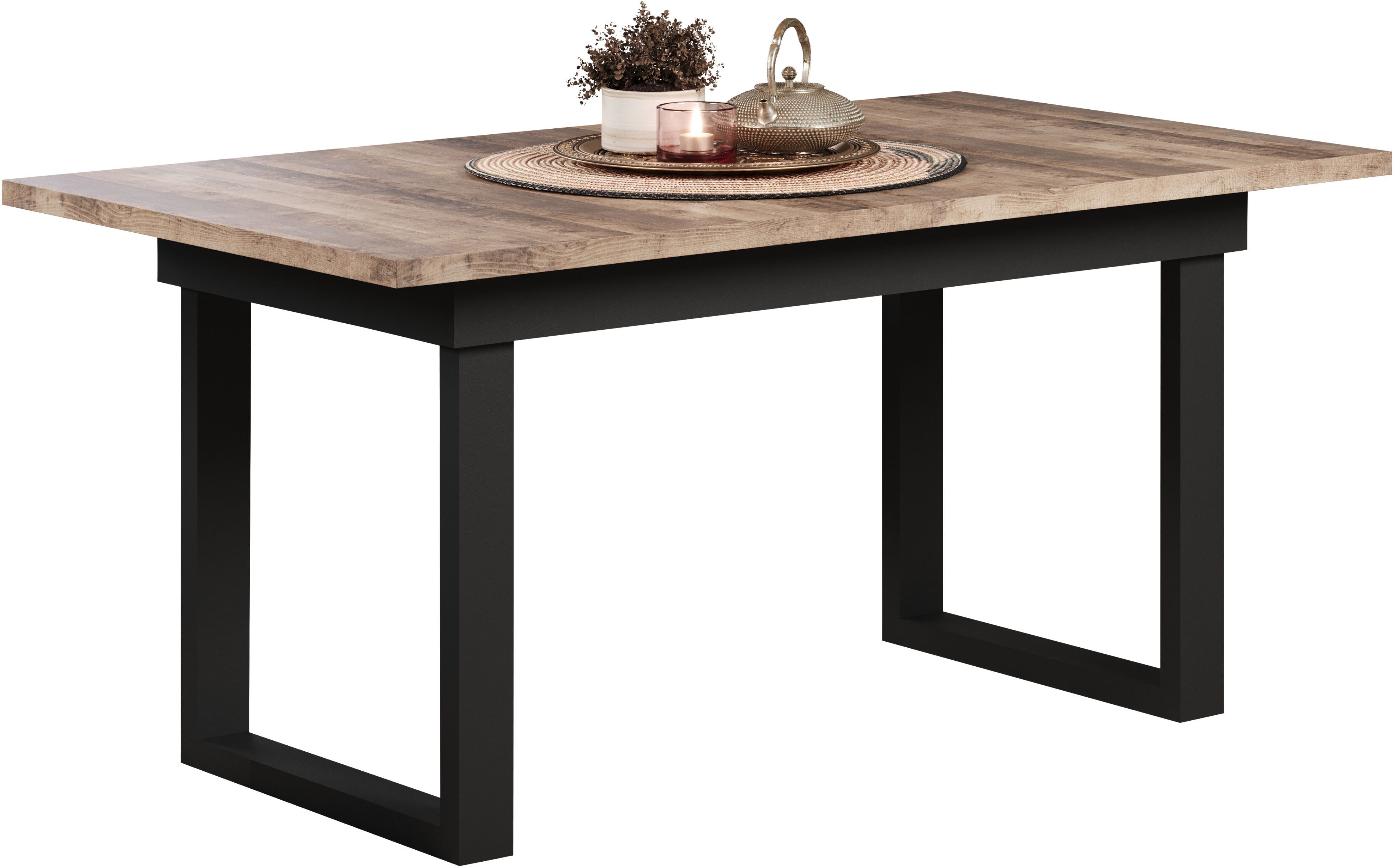 INOSIGN Esstisch Valencia, Synchroauszug, Metallkufen, ausziehbar günstig online kaufen