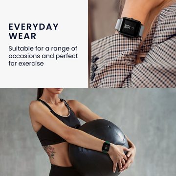 kwmobile Uhrenarmband 2x Sportarmband für Xiaomi Mi Watch / Mi Watch Color Sport, TPU Silikon Armband Set für Fitnesstracker - Розмір L - 14 - 22 cm