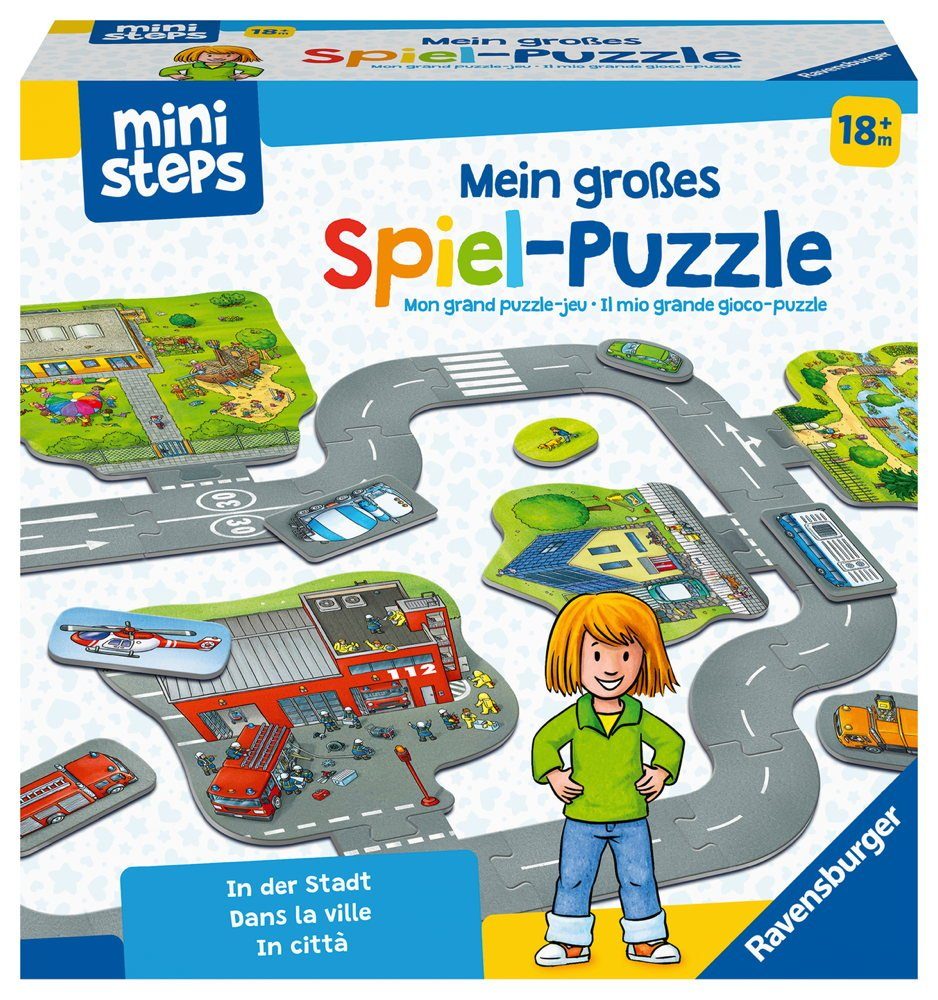 Ravensburger Puzzle ministeps Spielzeug Mein allererstes In der Stadt 04192, Puzzleteile