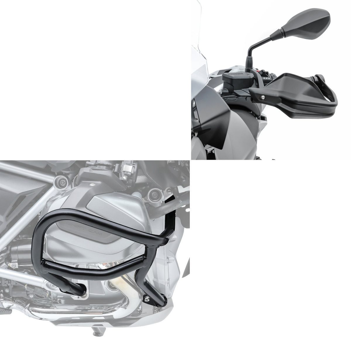 Motoguard Motor-Schutzhülle Set: Sturzbügel L2 Schutzbügel + Handprotektoren passend für BMW R 125