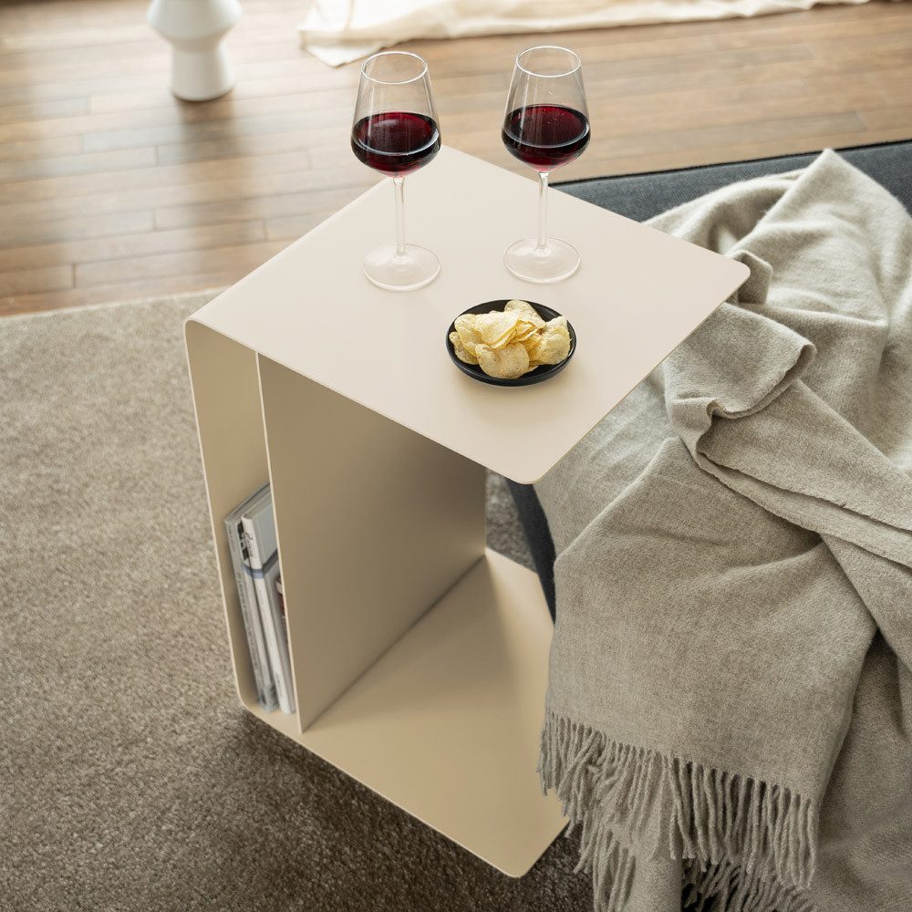 HOME DELUXE Beistelltisch Beistelltisch ZIMA – Made in Germany (4 Aufstellmöglichkeiten - 360° Drehbar), Couchtisch, Sofatisch