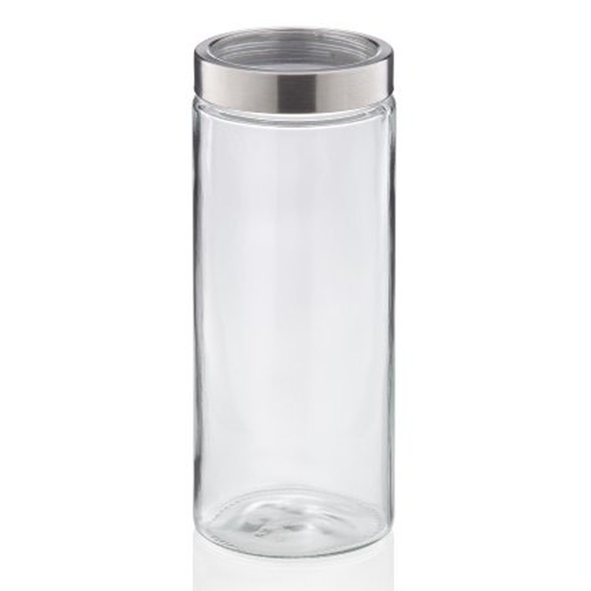 kela Vorratsdose Vorratsdose Kara 2,1 Liter Glas mit Edelstahldeckel, Glas