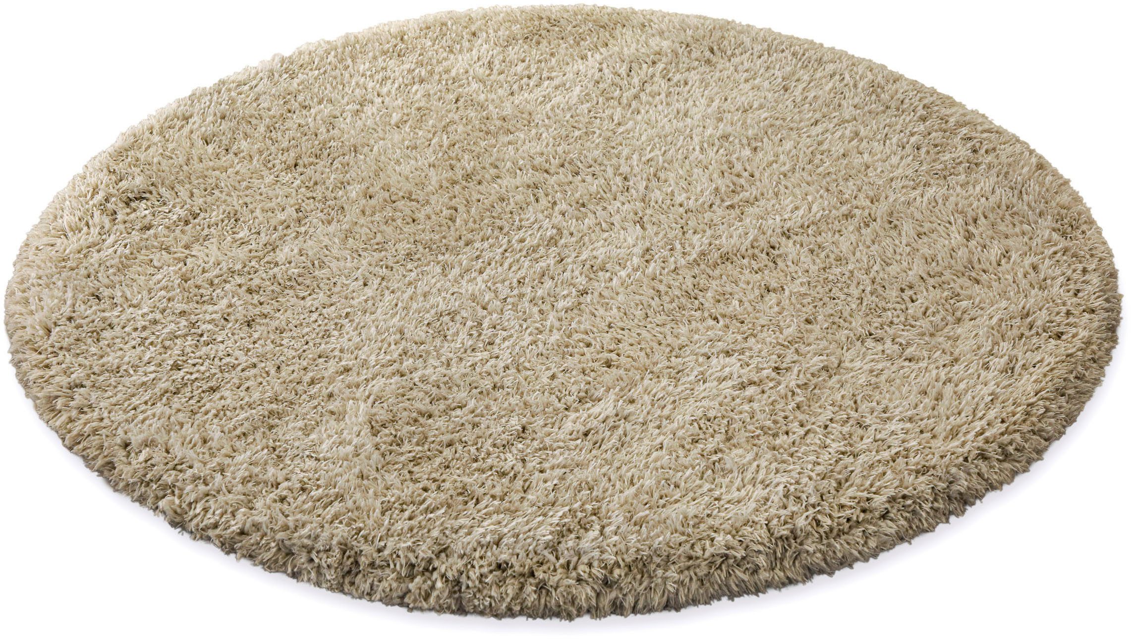 Esprit Hochflor-Teppich YOGI ESP-096, rund, Höhe: 50 mm, flauschiger weicher Flor, Wohnzimmer, Schlafzimmer