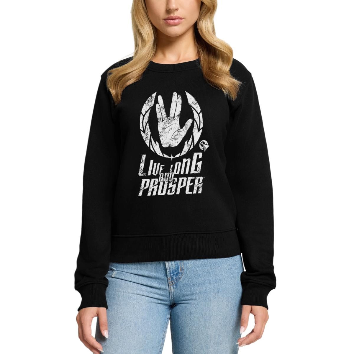Sweatshirt Star Trek Discovery LLAP Vulkanier Damen Premium Pullover