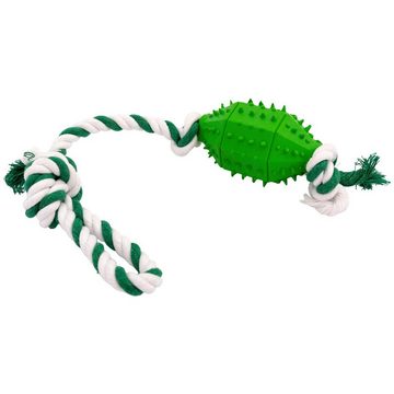 Comfy Spielknochen Hundespielzeug Zibi Ball On Cord Green, (1-tlg) hochwertiger Schnur und sorgfältig