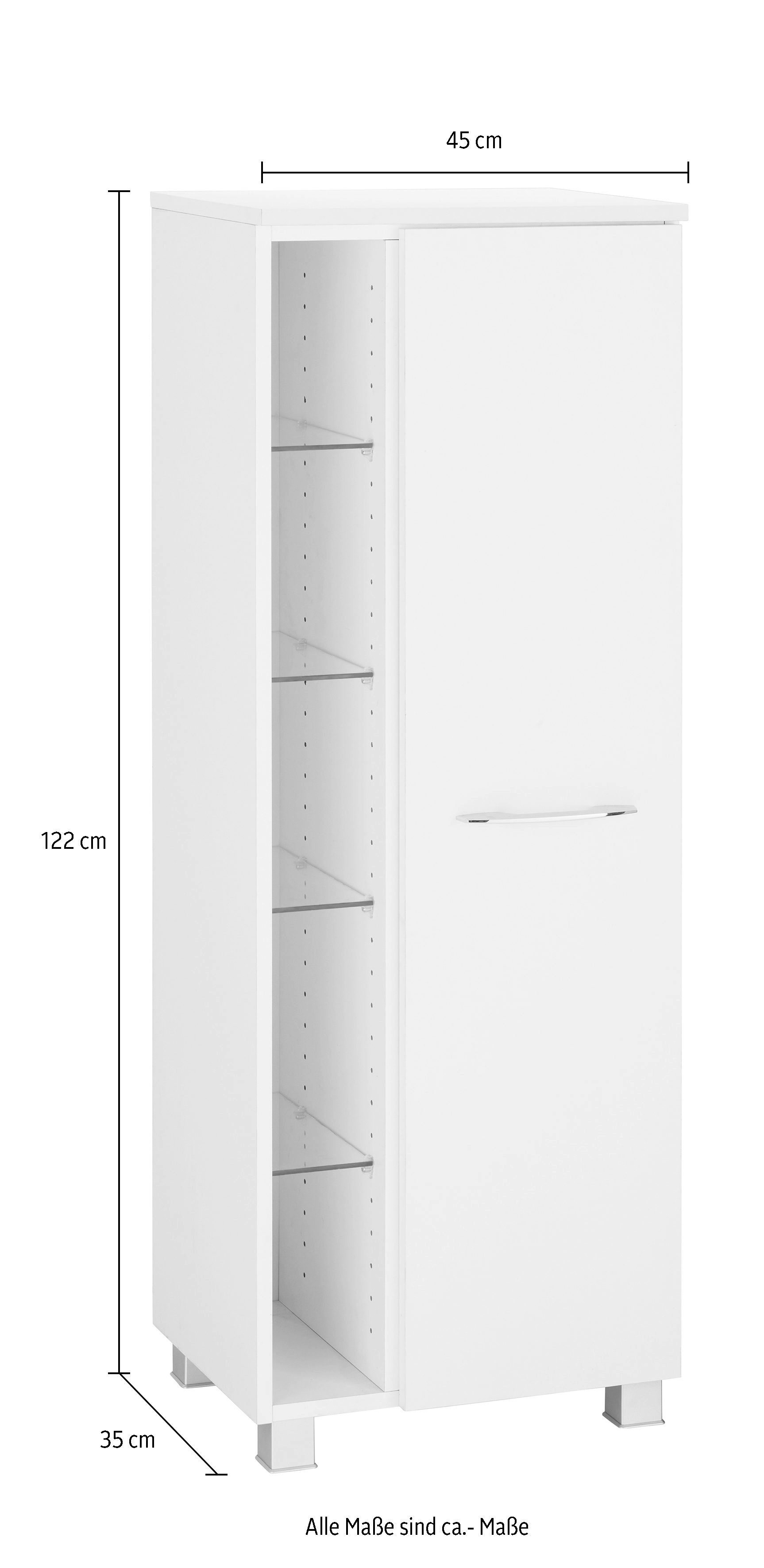 Midischrank | graphit HELD Portofino MÖBEL graphit/graphit