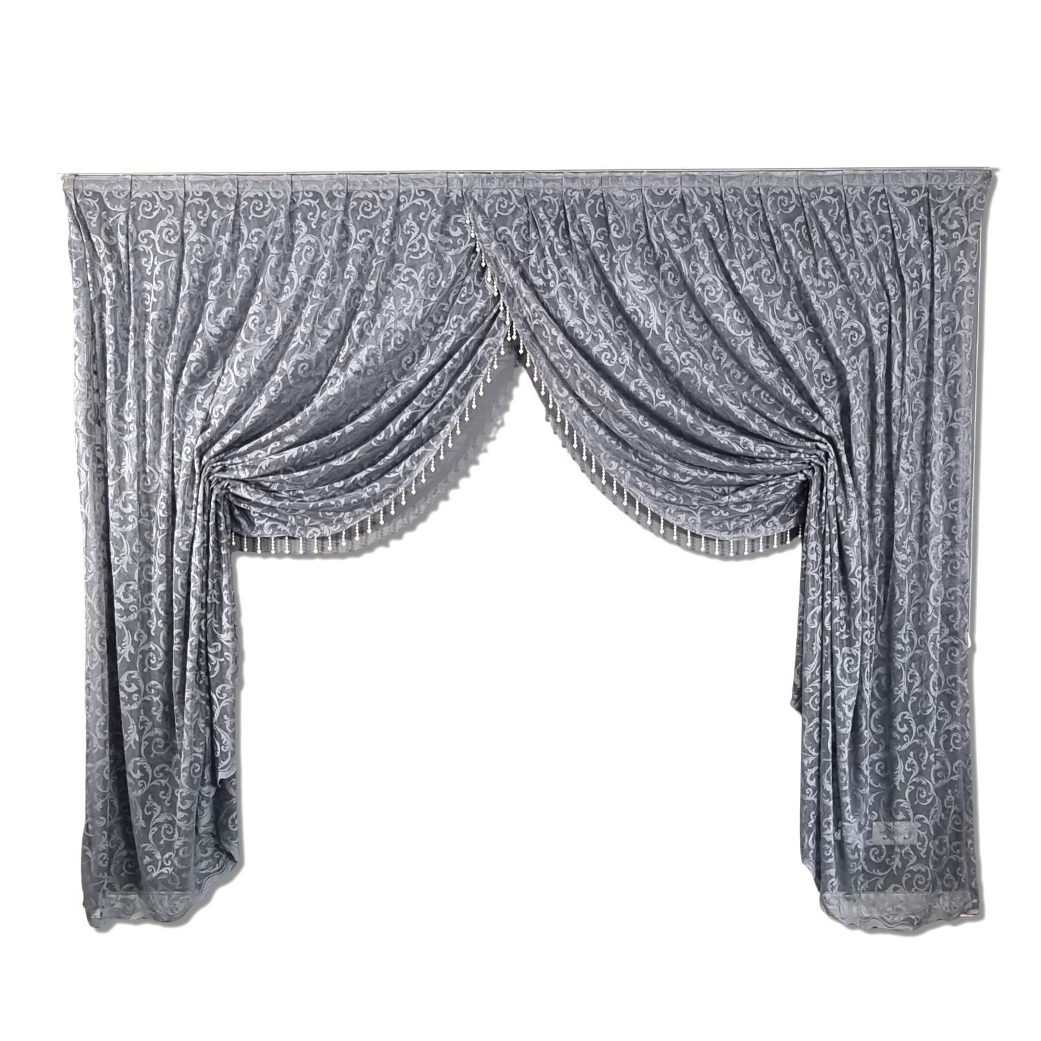 Gardinen by Justyna Gardine Kruvaze Grau, Kräuselband, Lichtschutz, Store,P günstig online kaufen