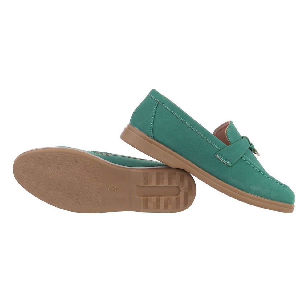 Ital-Design Damen Mokassins Freizeit Slipper Blockabsatz günstig online kaufen