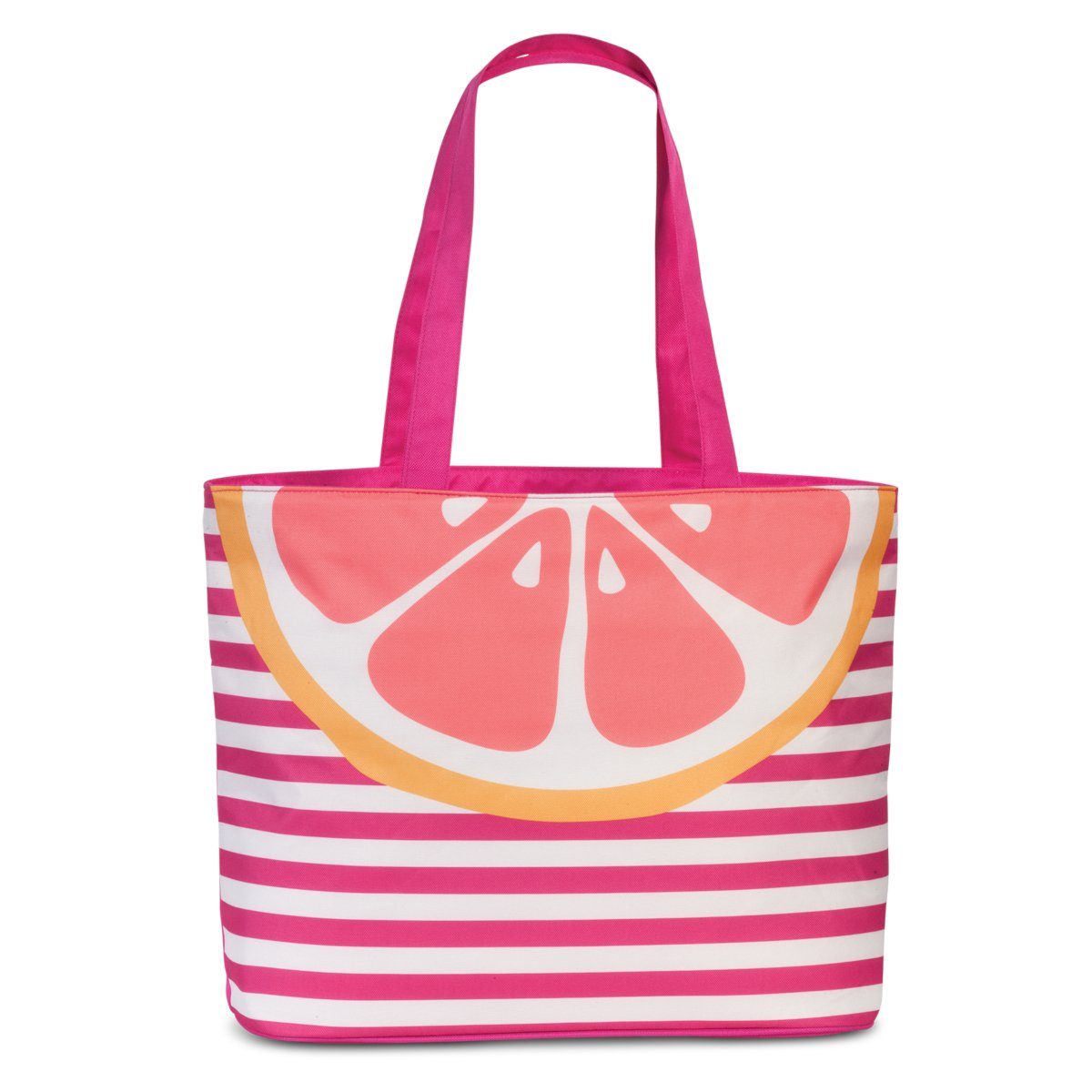 fabrizio® Tragetasche Kühltasche und Shopper, Grapefruit, Höhe mit Henkel 60 cm, wasserabweisende Innenbeschichtung