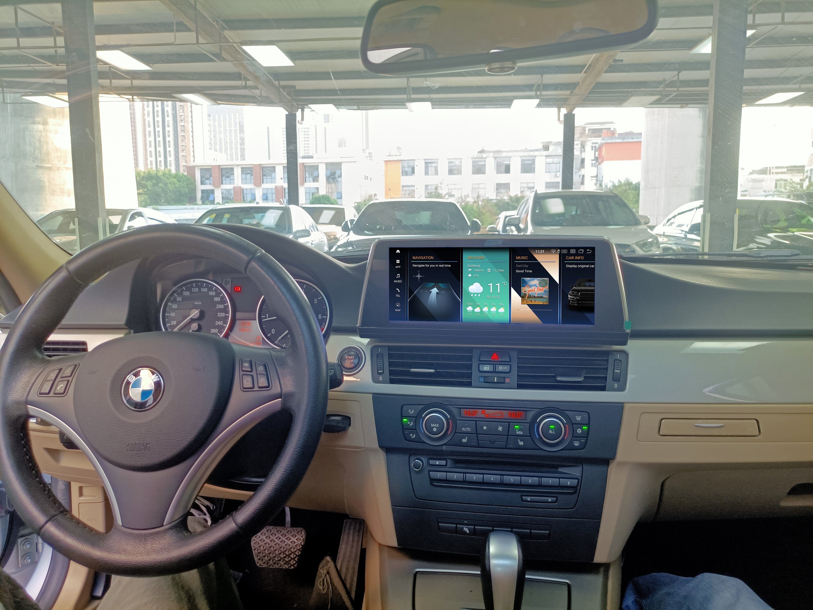 TAFFIO Für BMW E90 E91 CarPlay Einbau-Navigationsgerät Touchscreen E93 Android 10" GPS CCC E92