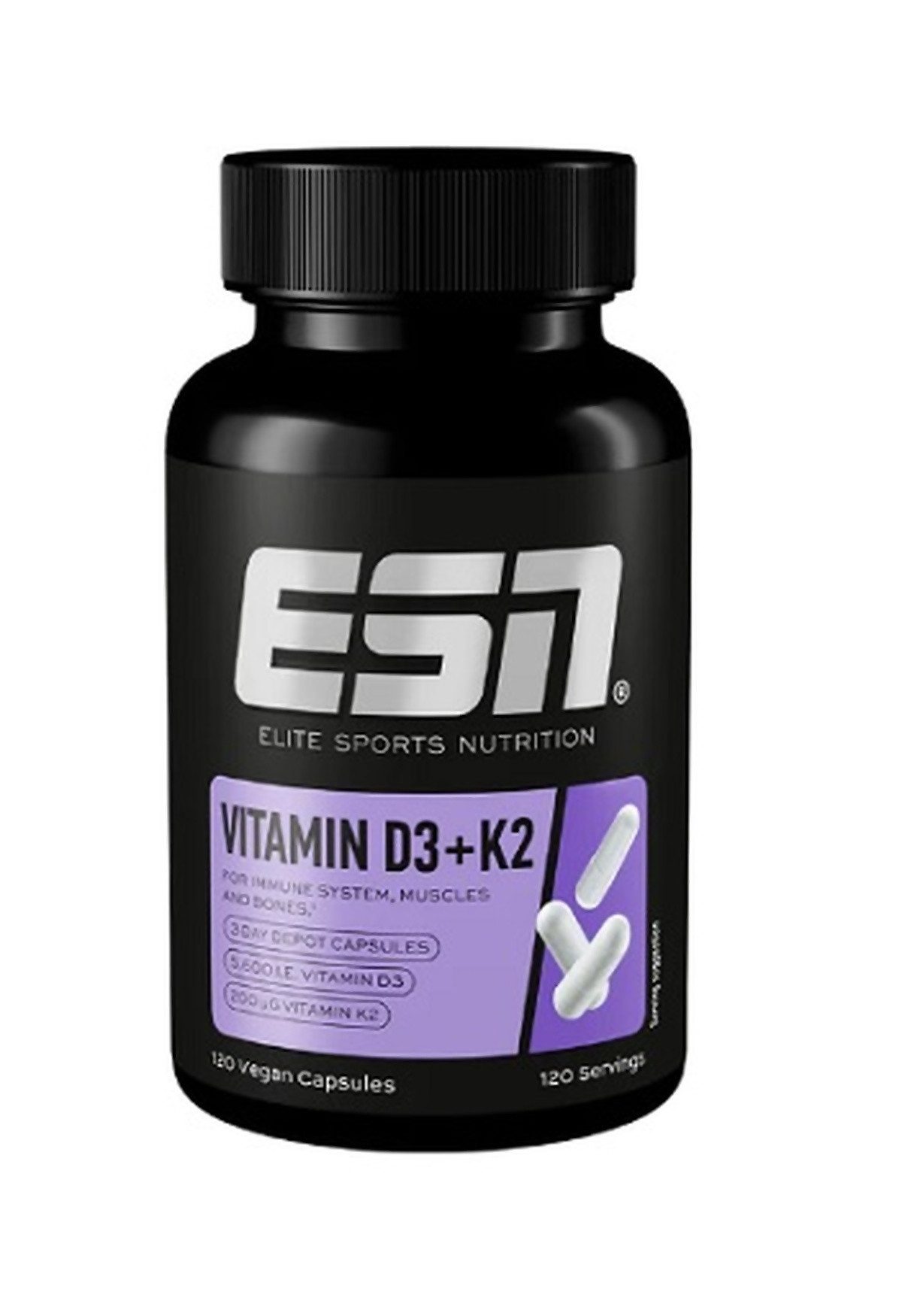 ESN Vitamin D3 + K2 (120 Kapseln) Kapseln, 66 g