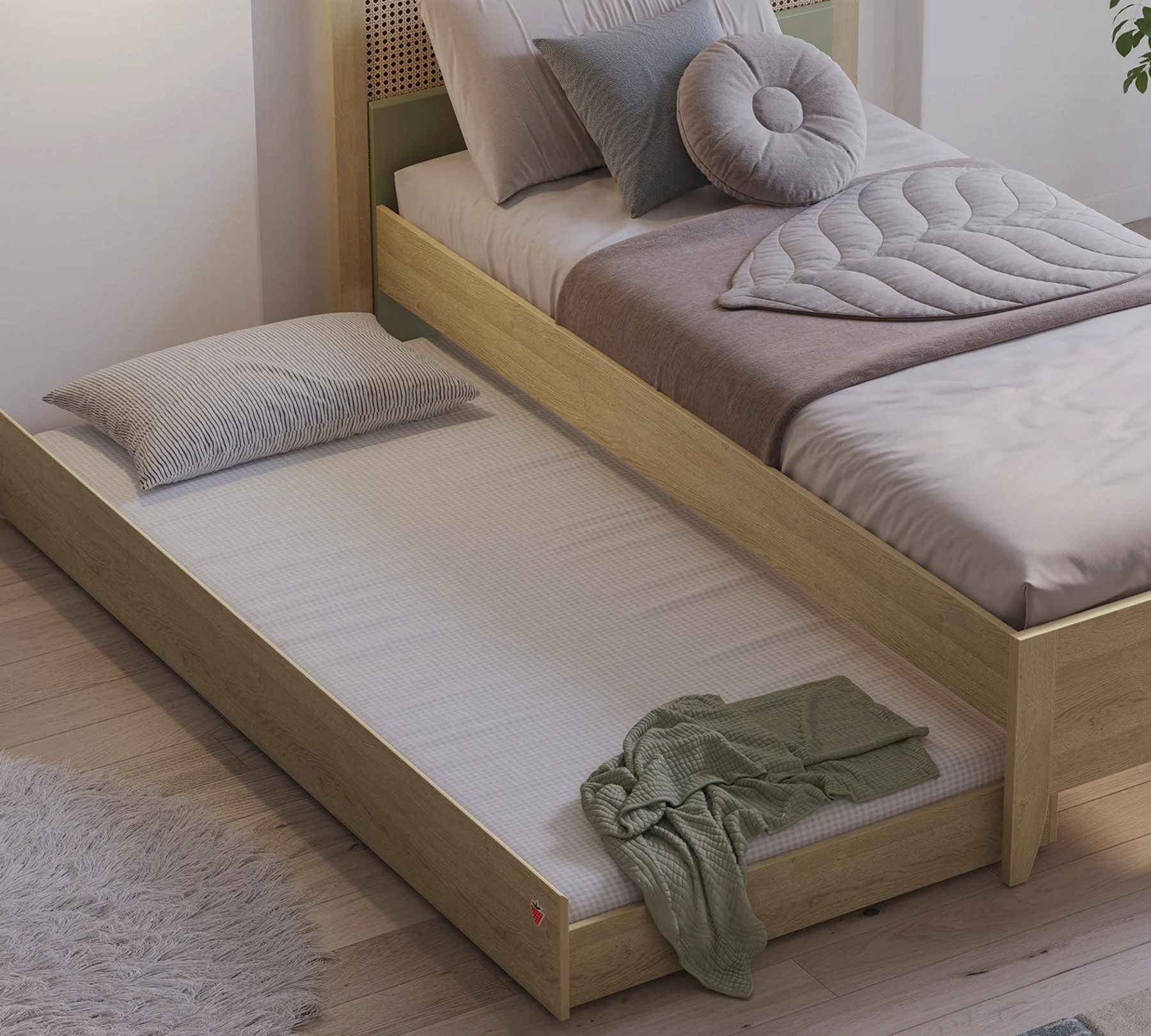 Möbel-Zeit Ausziehbett LOOF Bettkasten, 90x190 cm