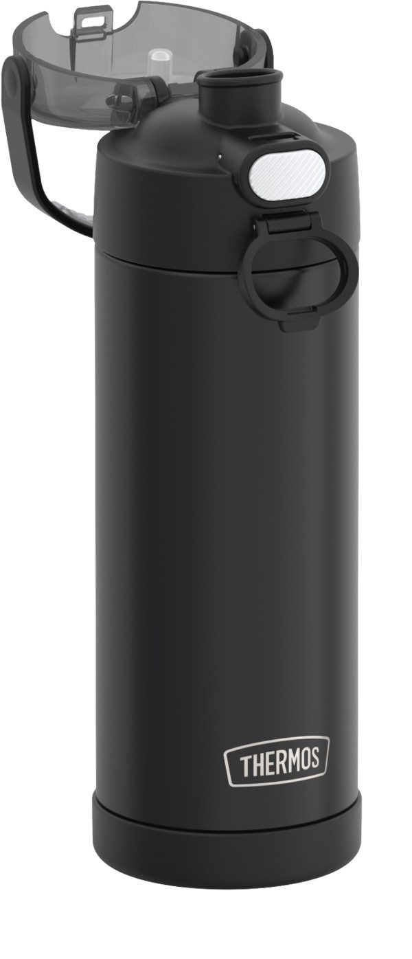 THERMOS Isolierflasche FUNTAINER Water Bottle, doppelwandiger Edelstahl, spülmaschinenfest, 0,47l, 12h kalt, mit dichschließendem Push Button Lid