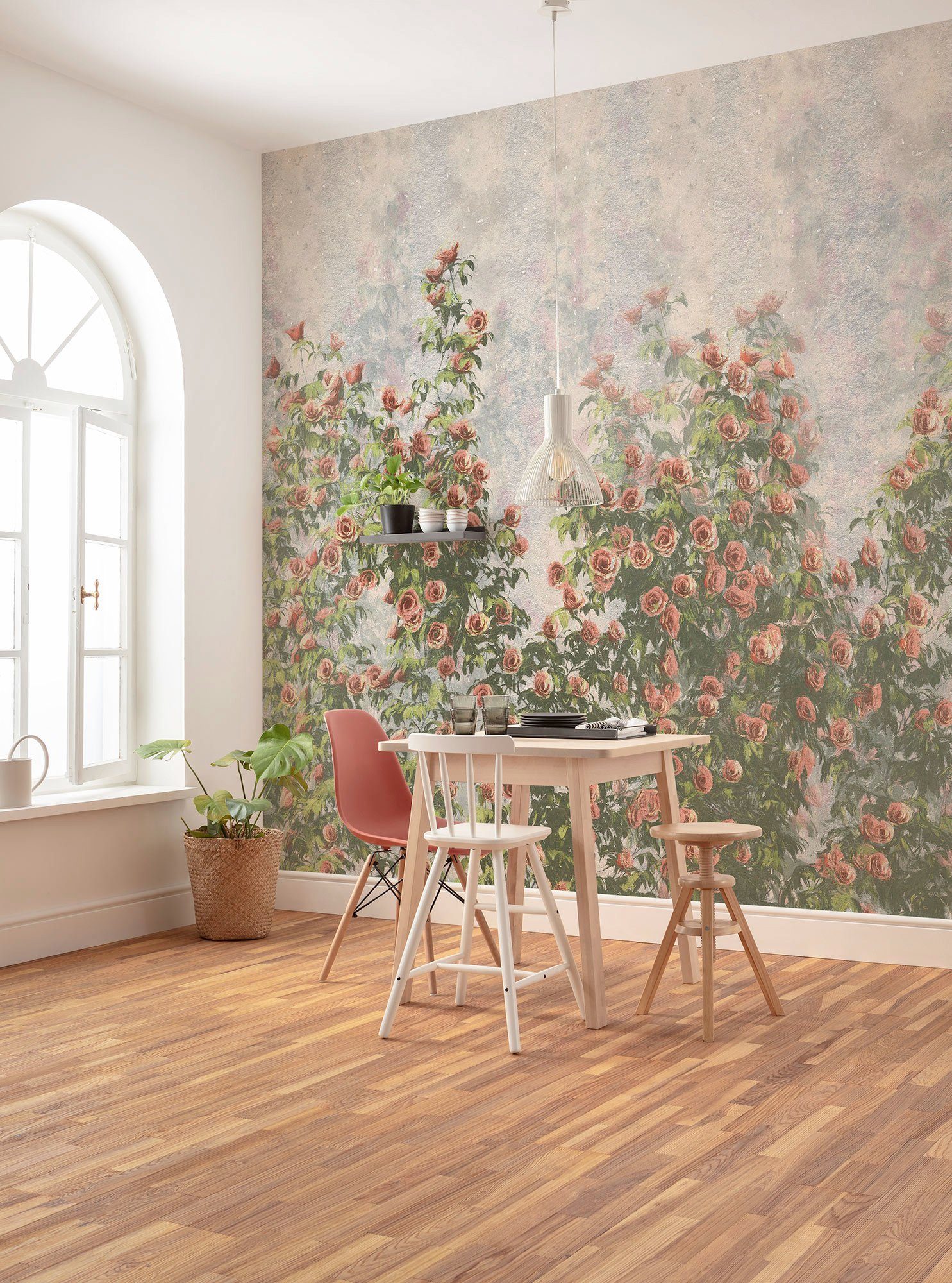 Komar Vliestapete Wall Roses, (1 St), 300x250 cm (Breite x Höhe) | Vliestapeten
