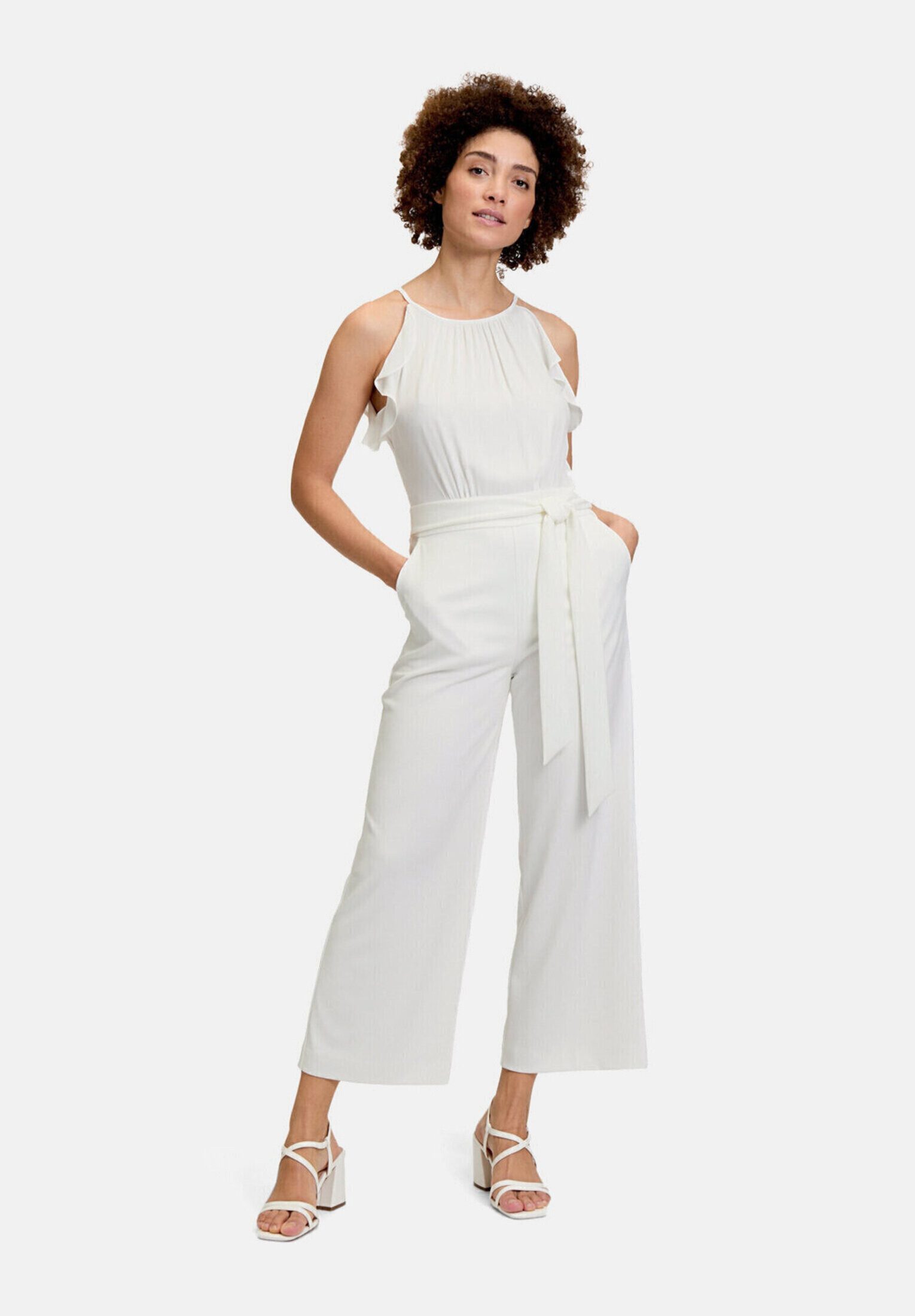 Vera Mont Overall Damen mit Volant (1-tlg) Bindeband