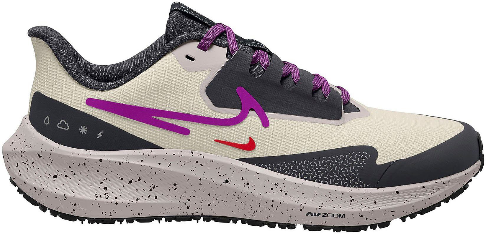 Nike AIR ZOOM PEGASUS 39 SHIELD WEATHER Laufschuh LIGHT-BONE-VIVID-PURPLE-COBBLESTONE