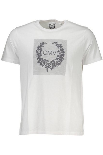 GIAN MARCO VENTURI T-Shirt Weißes Herren T-Shirt mit Rundhals und Logo-Druc günstig online kaufen