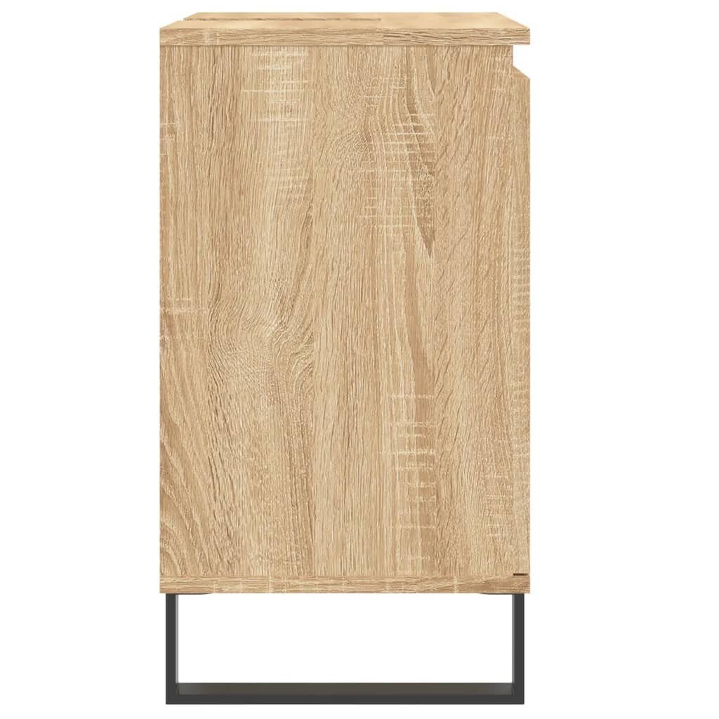 Holzwerkstoff cm (1-St) Badezimmerspiegelschrank Sonoma Sonoma-Eiche vidaXL Badschrank Eiche 58x33x60