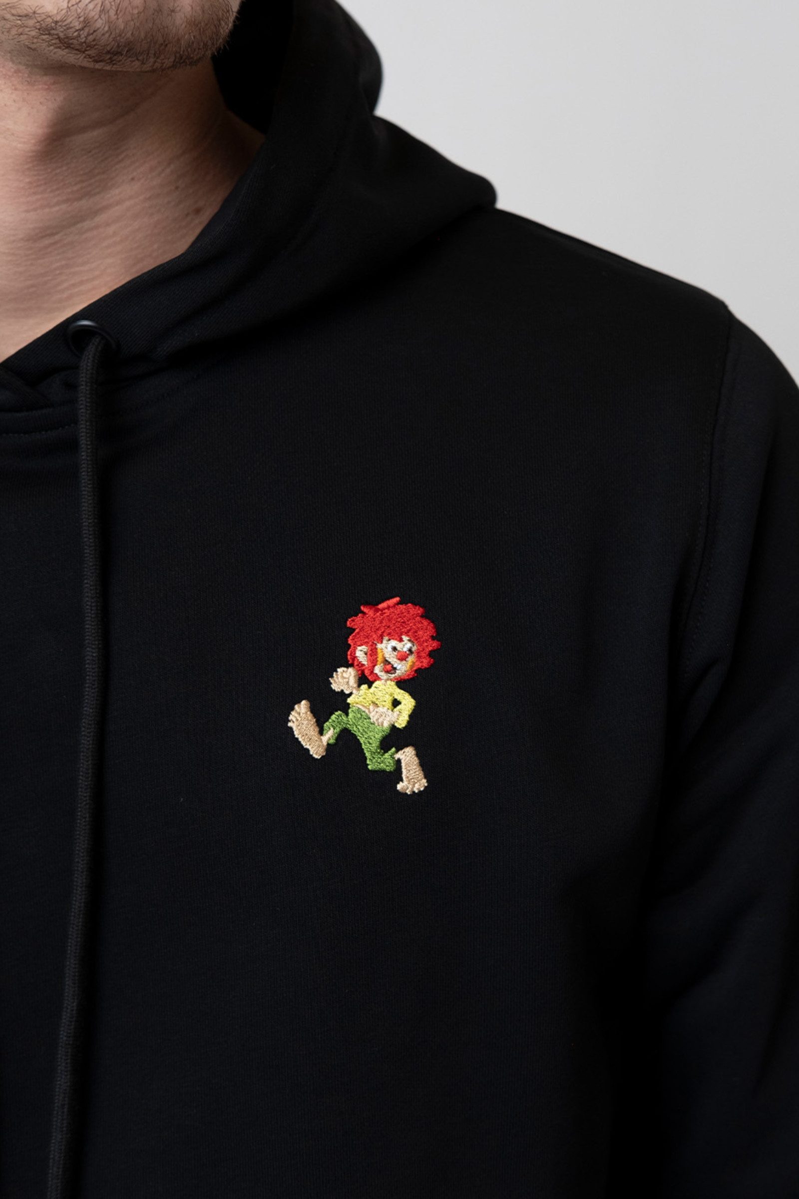 Bavarian Caps Rundhalspullover Hoodie Unisex - PUMUCKL GRANTIG - schwarz günstig online kaufen