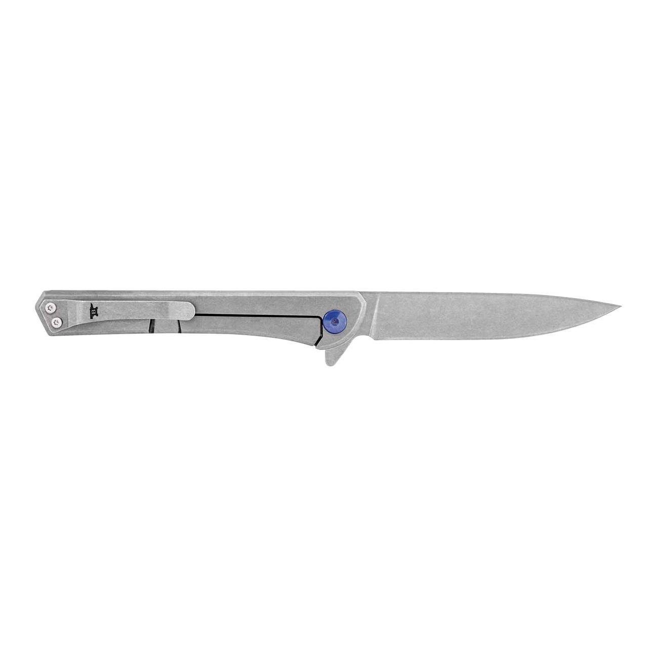 Taschenmesser mit CAVALIER Buck Griff Knives Carbonfaser Einhandmesser Aluminium / 264 Buck