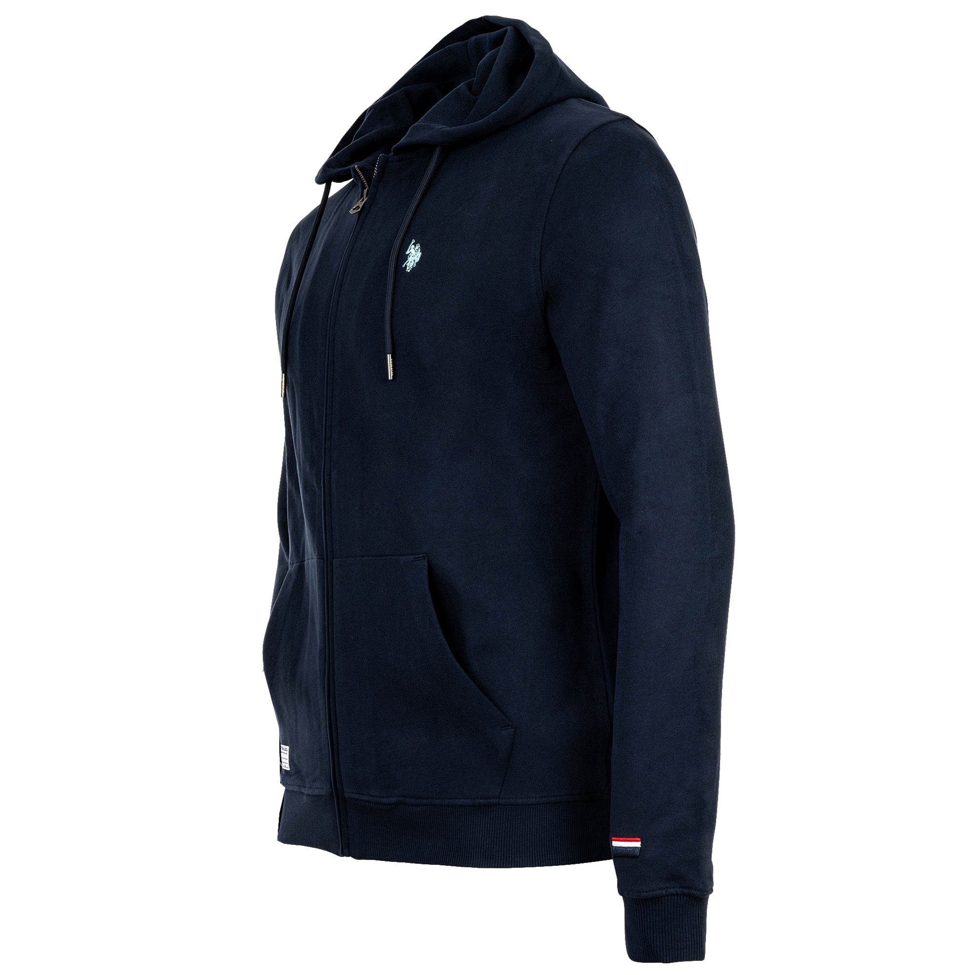U.S. Polo Assn. Sweatshirt Herren Sweatjacke 1er Pack Baumwolle (Packung, 1er Pack)