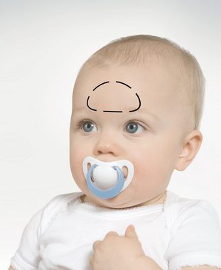 NUK Stirn-Fieberthermometer Baby Flash, einzeln 1-tlg., Messung aus 1cm ohne Berührung, präzise, Digitaldisplay, vielseitig