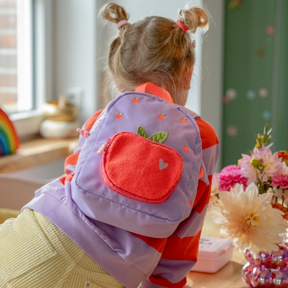 COPPENRATH DIE SPIEGELBURG Kinderrucksack Rucksack Äpfel „Mein kleiner Ponyhof“ – Kinderrucksack ab 2 Jahren (Set, 1-tlg., 1), recycelter Polyester