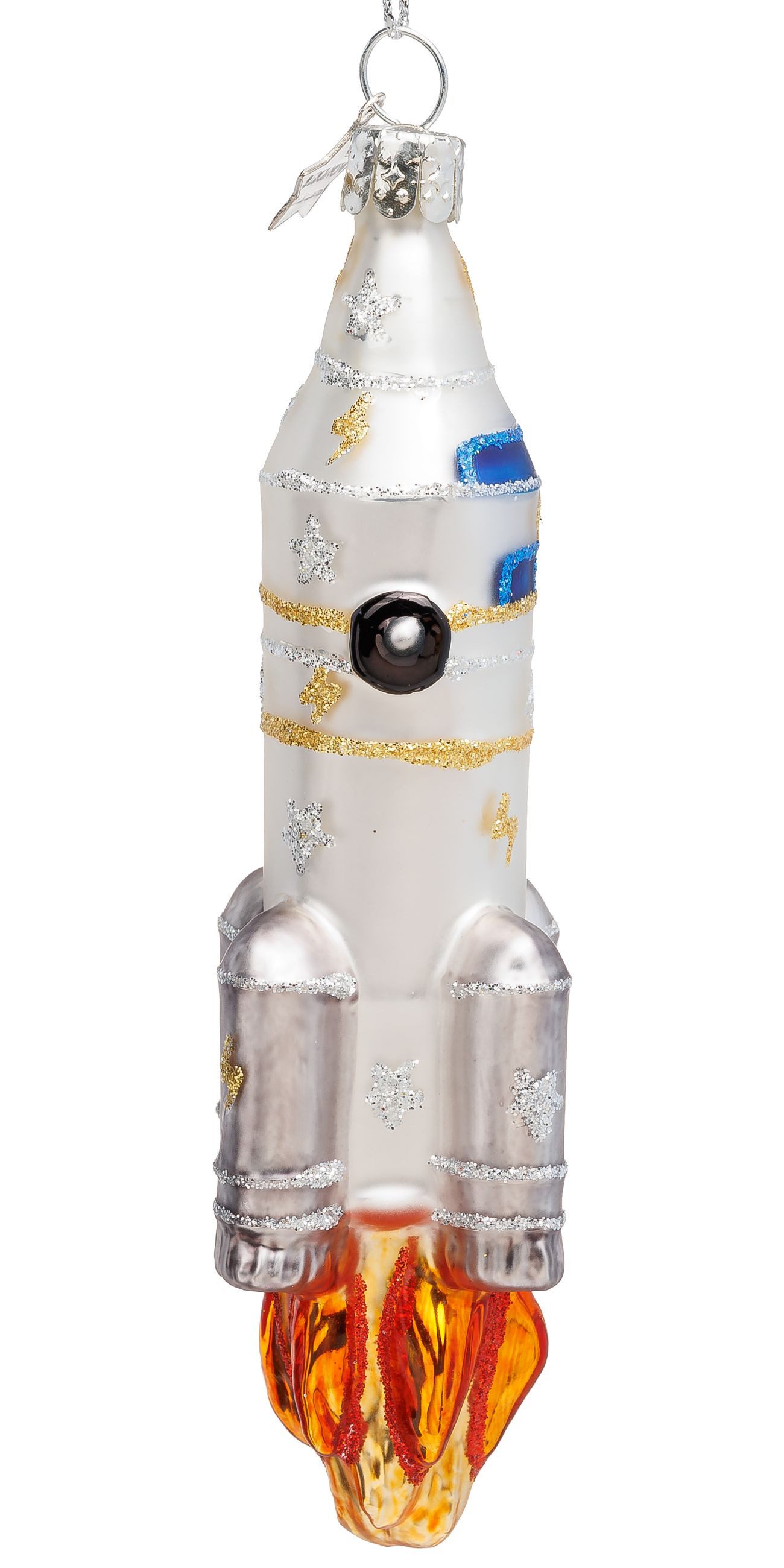SIKORA Weihnachtsbaumkugel Rakete besondere Weihnachtskugel Glas Anhänger F günstig online kaufen
