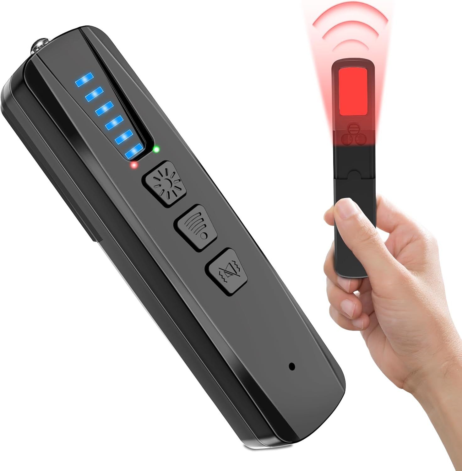 ibettertec Wanzen Detektor, Wanzenfinder Versteckte Kamera Finder GPS-Ortungsgerät (Tracker, Abhörgeräte, Funkkameras – für Hotel, Heim, Büro, Reisen)