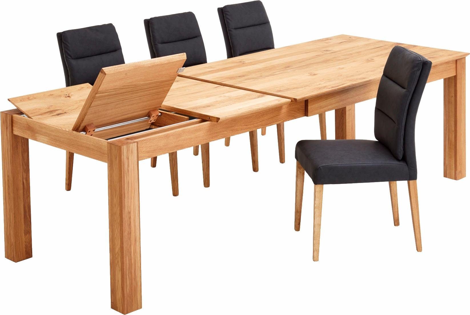 Relita Esstisch Family, mit Auszugsfunktion, Eiche geölt, massiv günstig online kaufen
